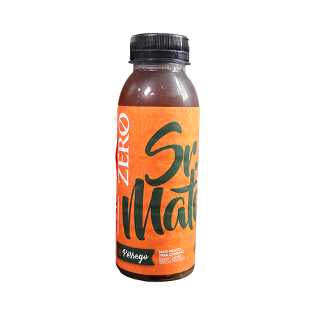 CHÁ MATE C/PESSEGO ZERO 300ML - SR MATE