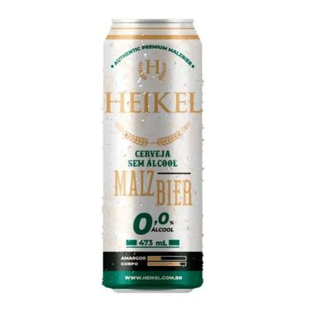 Cerveja heikel malzbier s/alc lt 473ml