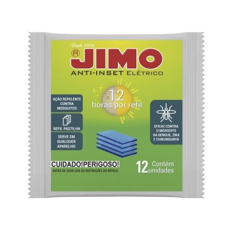 Inseticida jimo pastilha refil com 12