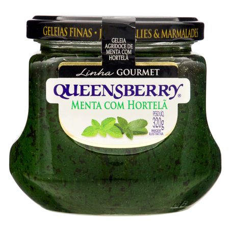 GELEIA AGRIDOCE MENTA COM HORTELÃ QUEENSBERRY GOURMET