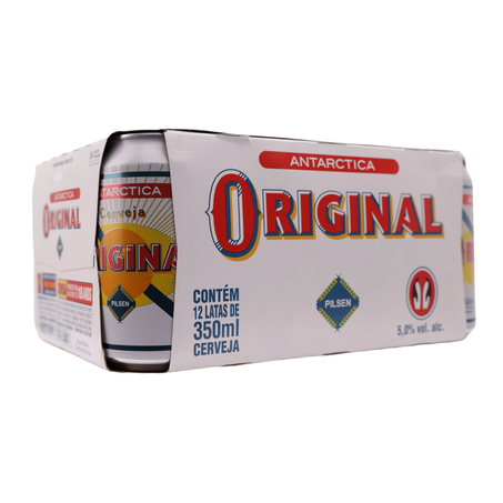Cerveja antarctica original pilsen 350ml caixa com 12un 360-55
