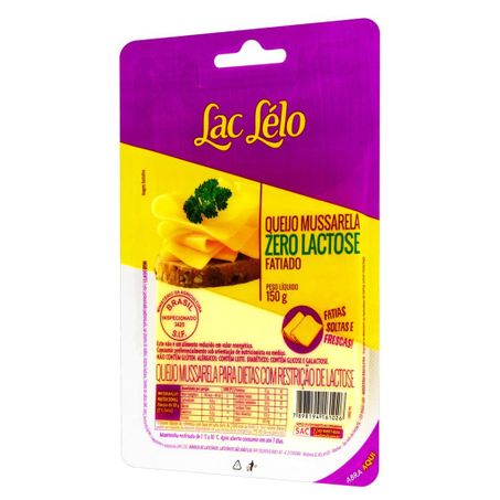 QUEIJO LAC LELO ZER LACT FATIADO MUSSAREL 150G 360-1