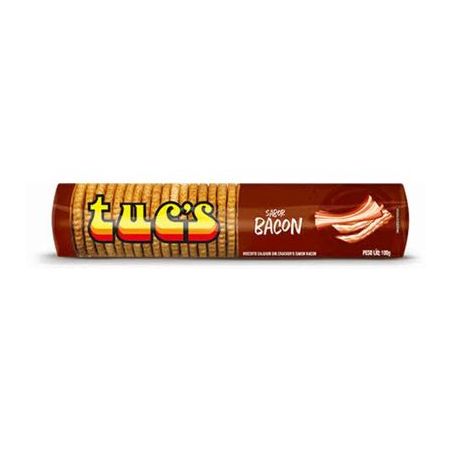 Biscoito salgado bacon tucs pacote 100g