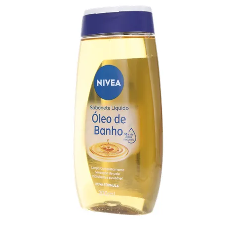 Sabonete Líquido em Óleo Nivea Natural Oil Embalagem 200ML 360-3