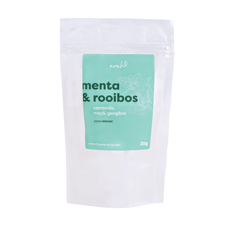 CHÁ EVAH MENTA E ROIBOS SAQUINHOS 10UN