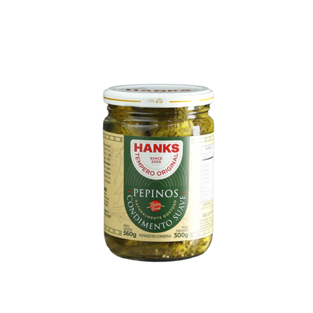 Pepino em conserva suave hanks 300g