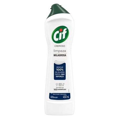 Saponáceo Cremoso Cif Limpeza Milagrosa Frasco 450gr