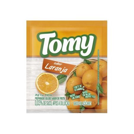 Refresco em po laranja tomy 25g