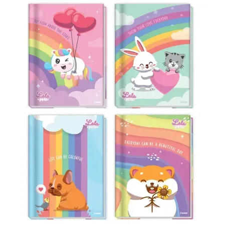 CADERNO LALA PETS CALIGRAFIA BROCHURA CREDEAL 40F 