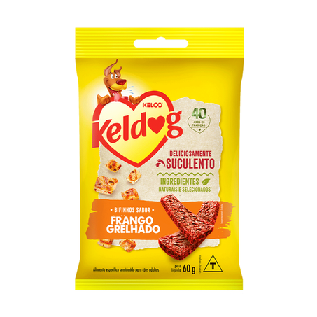 Petisco Keldog Bifinho Frango Grelhado Pacote 60g 
 