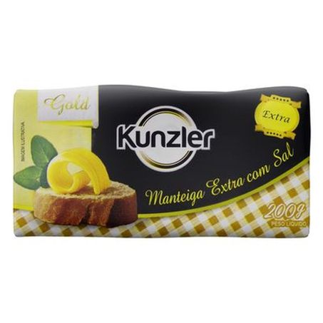 Manteiga Kunzler Com Sal tablete 200g