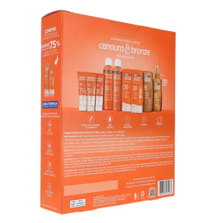 Protetor solar corporal cenoura e bronze 360-14
