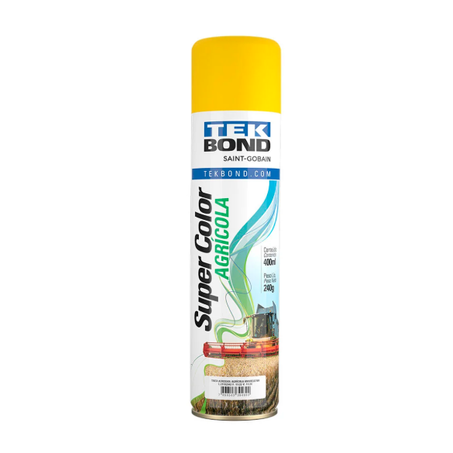 TINTA AEROSOL TEKBOND SUPER COLOR 400ML AGRICOLA AMARELO