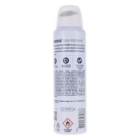 Desodorante Aerosol Rexona Women sem Perfume 150ml 360-19