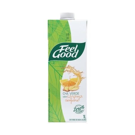 Cha Verde Laranja Gengibre Feel Good 1l | Vila das frutas