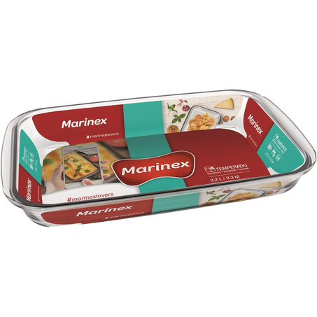 Assadeira Marinex 2,2 Litros - Retangular - Média - Ref. 653401