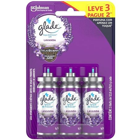 DESODORIZADOR DE AMBIENTE CLICK SPRAY 12ML LAVANDA L3P2 GLADE REFIL
