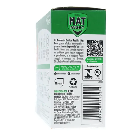 Inseticida mat inset apar c/4 pastilhas 360-26