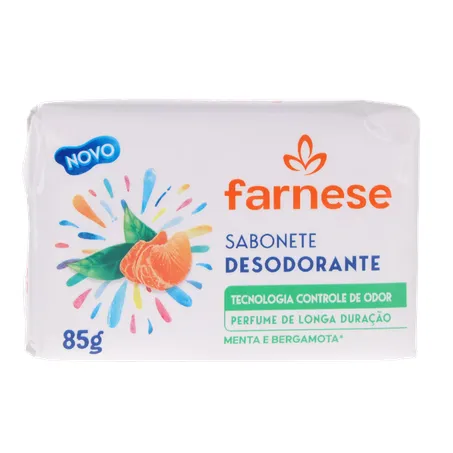 Sabonete Desodorante Farnese Menta e Bergamota Pacote 85gr 360-35