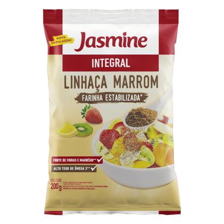 FARINHA DE LINHAÇA MARROM INTEGRAL JASMINE
