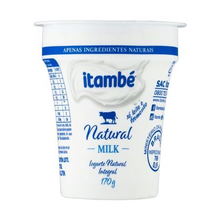 Iogurte Natural Integral Itambé Milk Copo 170G