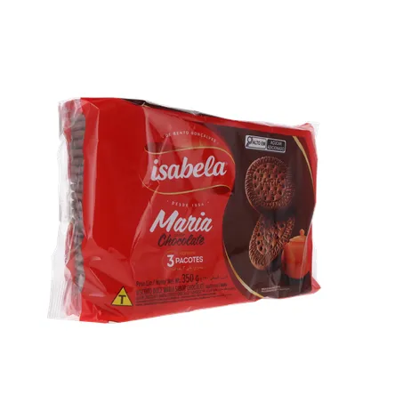 Biscoito isabela maria chocolate 350g 360-32