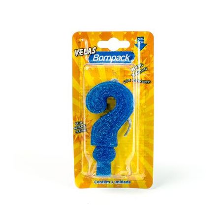 Vela interrogacao bompack azul un