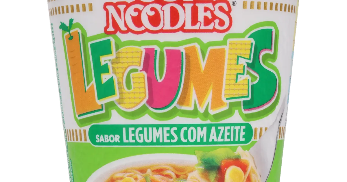 Macarrão Instantâneo Nissin Cup Noodles Legumes com Azeite Pote 67gr