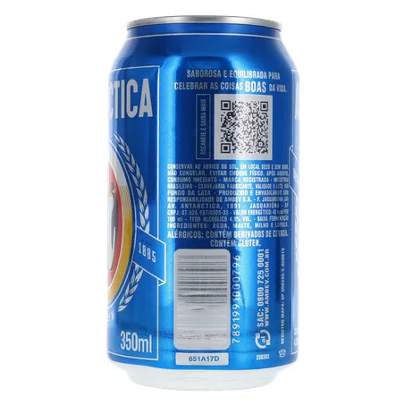 Cerveja antarctica 350ml 360-24