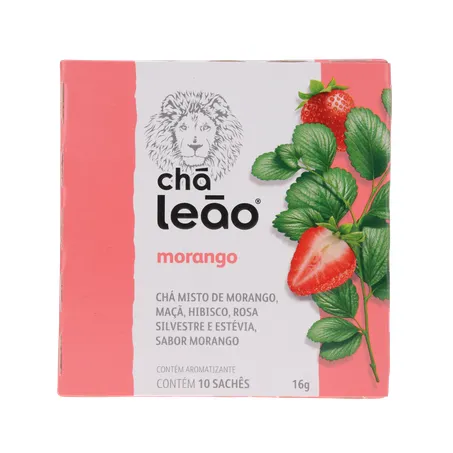 Chá Leão Morango Sachê 10UN 360-0
