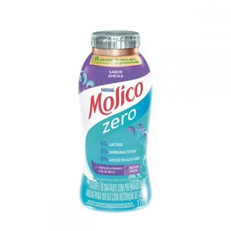 Iogurte zero ameixa molico nestlé 170g