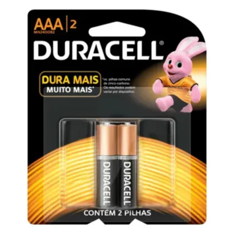 Pilha alcalina duracell aa 2un-exp