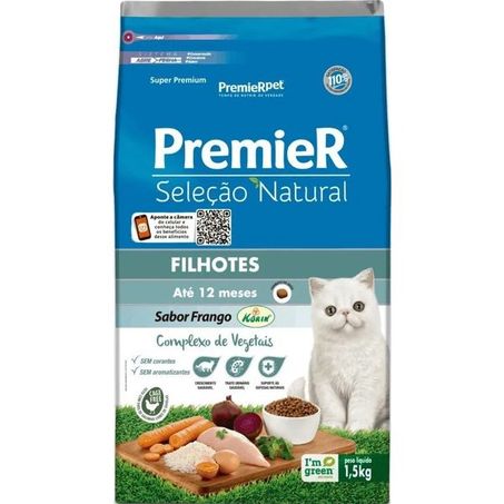 Ração Premier Seleção Natural Gatos Filhotes 1,5kg