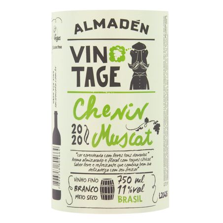 Vinho Brasileiro Branco Meio Seco Vintage Almadén 360-1