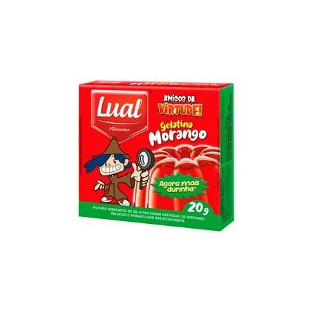 GELATINA LUAL MORANGO 20G