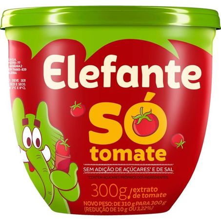 Extrato de Tomate Elefante Pote 300gr