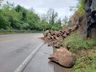 Vídeo: Desmoronamento de pedras é registrado na SC 386 em Mondaí