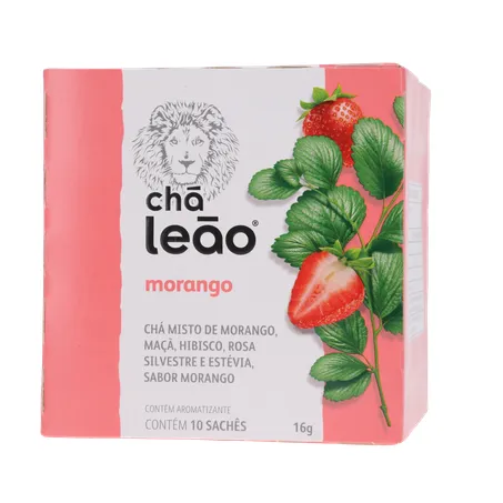 Chá Leão Morango Sachê 10UN 360-1