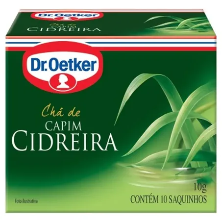 Chá de Capim Cidreira Dr Oetker Sachê 1gr - Caixa com 10un - 10gr
