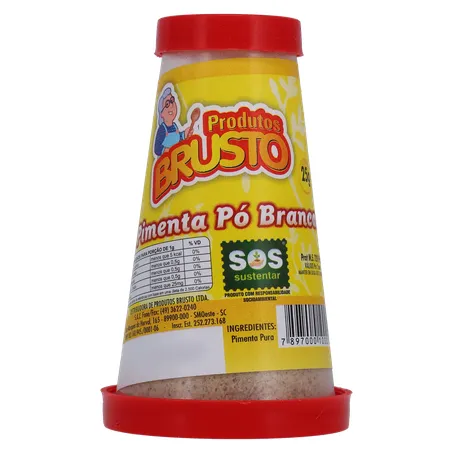 Pimenta brusto branca po 30g