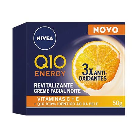 Creme Revitalizante Noite Nivea Q10 Energy Caixa 50G