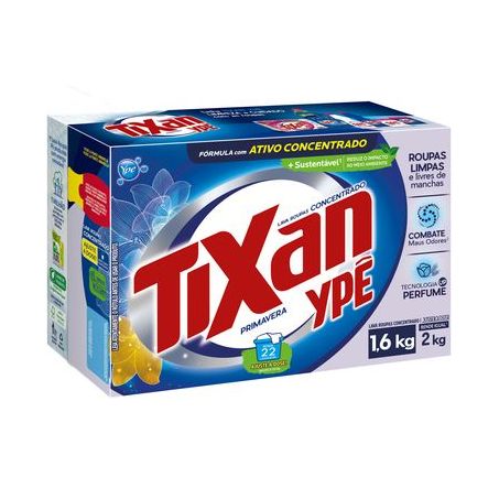 Lava Roupa em Pó Tixan Ypê Primavera XMax Caixa 1.6kg
