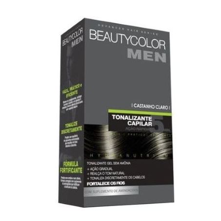 Tintura Beauty Color Men Sem Amonia Castanho Claro