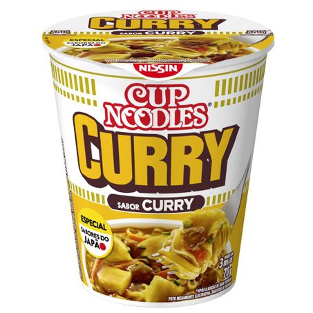 Macarrão instantâneo cup noodles curry 70g