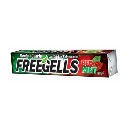 DROPS FREEGELLS RED MINT 27,9G