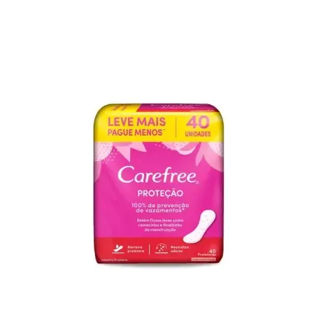 ABSORVENTE CAREFREE C/40 C/PERFUME                