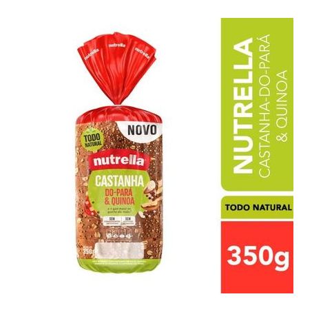 Pão Nutrella Castanha Do Pará e Quinoa Pacote 350g 
  360-1