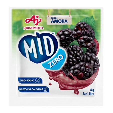 Refresco em Pó Fit Amora 8G
