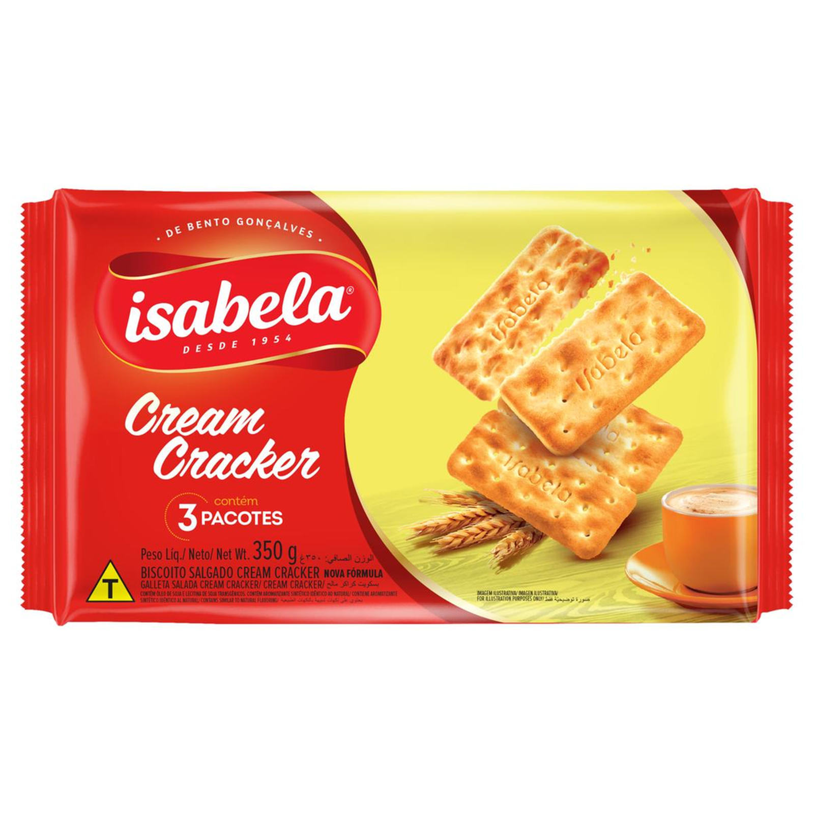 Biscoito Isabela 350g - Cream Cracker