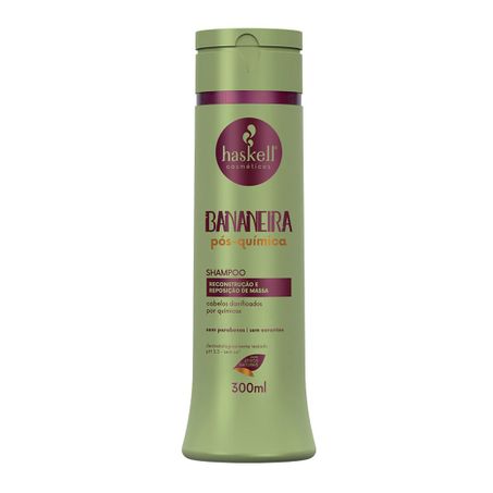 SHAMPOO HASKELL BANANEIRA PÓS QUÍMICA 300ML